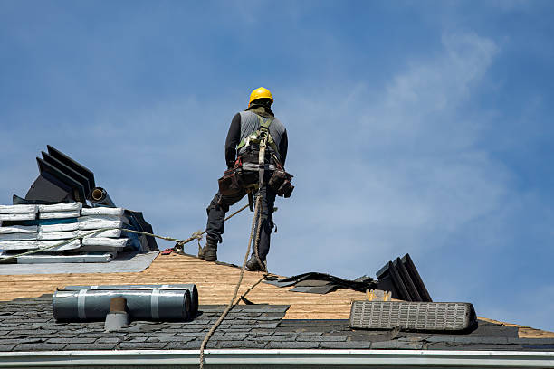 Professional Gutter Installation technician working in Higley, AZ